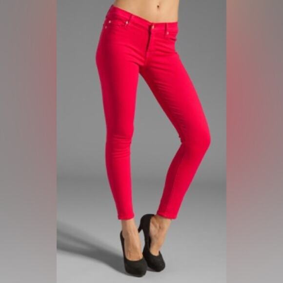 J Brand Skinny Leg Pink Jeans size 25 - Picture 1 of 12